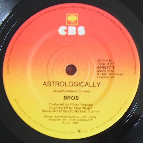 Bros : Too Much (7", Single)