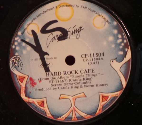 Carole King : Hard Rock Cafe (7", Single)
