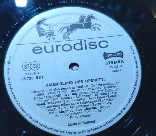 Various : Zauberland Der Operette (LP, Comp)
