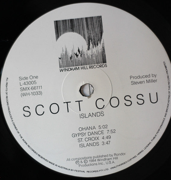 Scott Cossu : Islands (LP, Album)