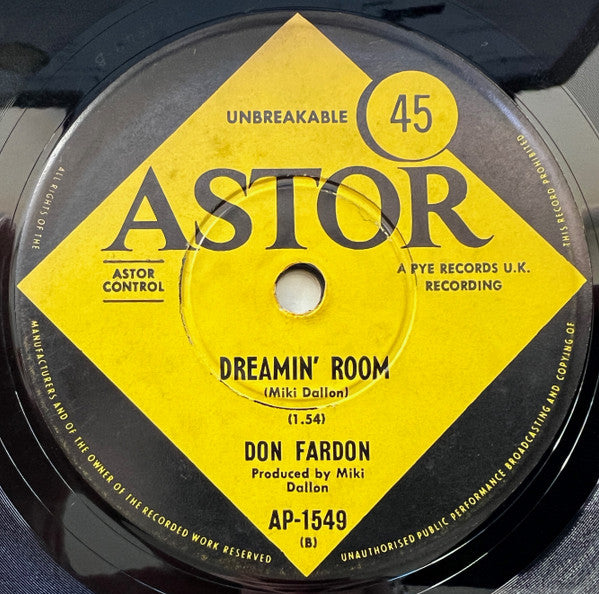Don Fardon : The Lament Of The Cherokee Reservation Indian (7", Single)