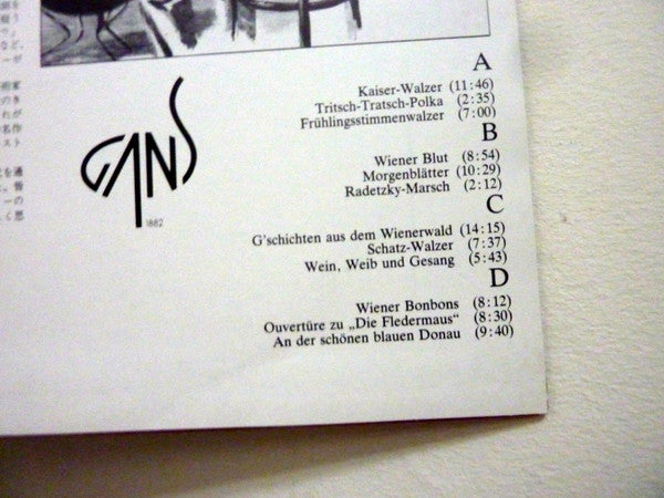 Johann Strauss Jr. : Die Schönsten Strauß-Melodien (2xLP, Bla)