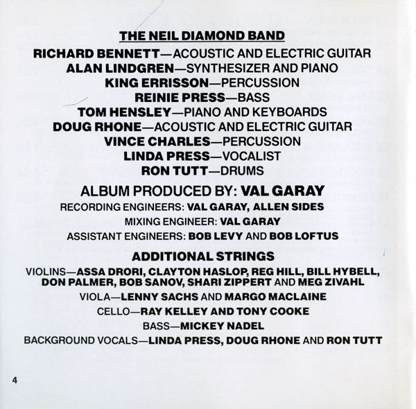 Neil Diamond : Hot August Night II (CD, Album, RE)