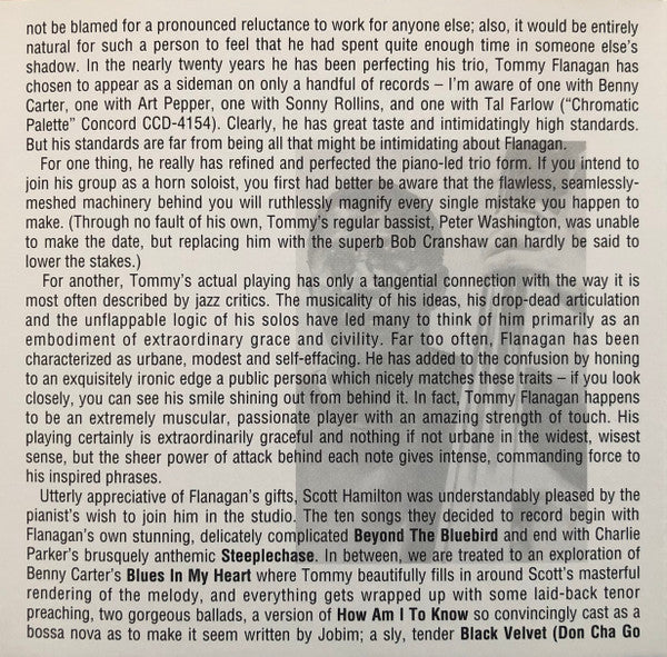 Scott Hamilton : After Hours (CD, Album)