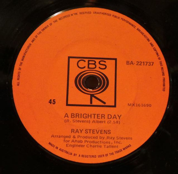 Ray Stevens : Everything Is Beautiful (7", Single)