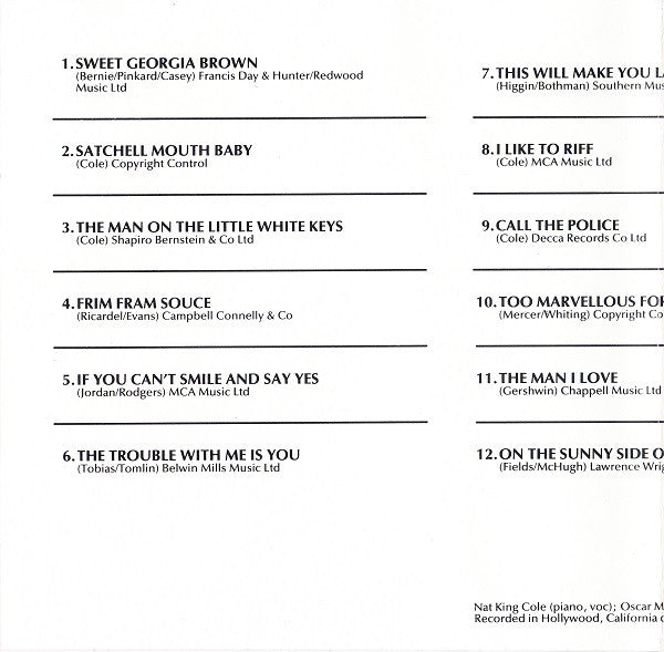 Nat King Cole : The Trouble With Me Is You (CD, Comp)