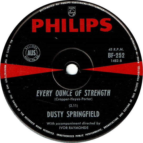 Dusty Springfield : You Don't Have To Say You Love Me (7", Single)