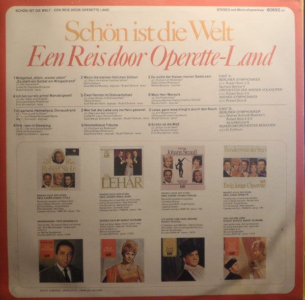 Various : Schön Ist Die Welt (Een Reis Door Operette-Land) (LP, Comp)