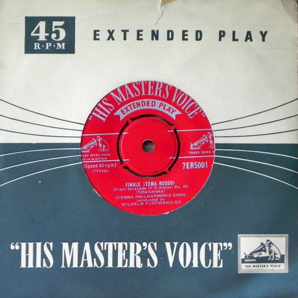 Wilhelm Furtwängler, Wiener Philharmoniker : Finale (Tema Russo) / Waltz / Pizzicato Polka (7", EP, Mono)