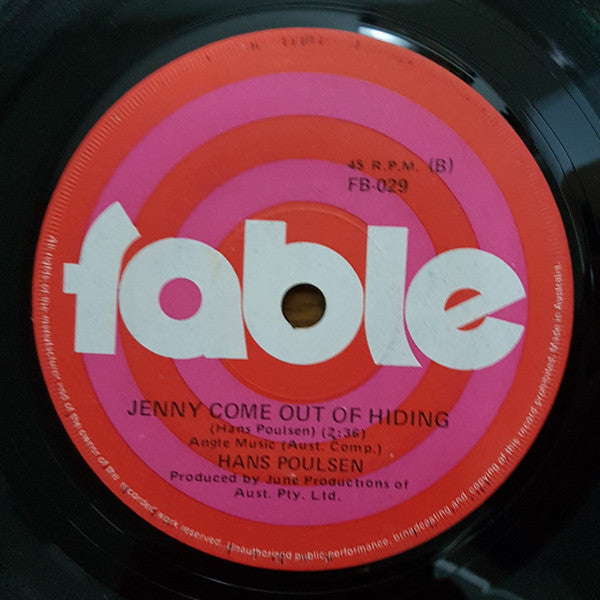 Hans Poulsen : Light Across The Valley (7")