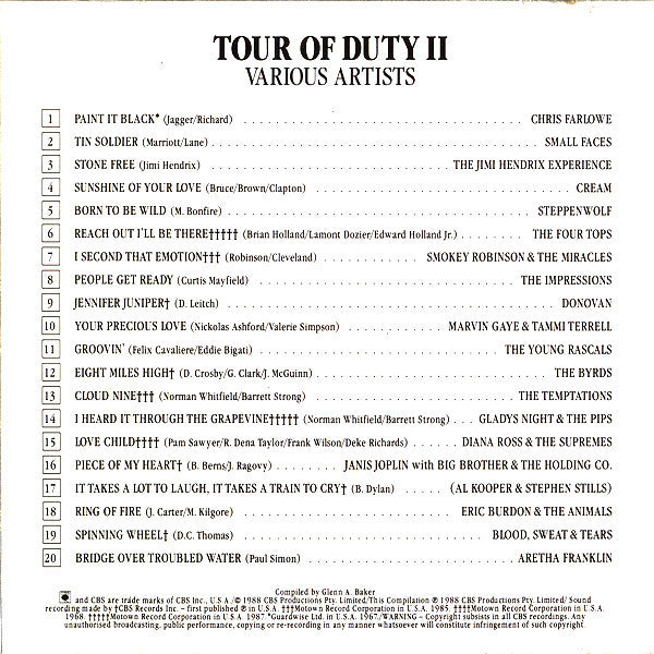 Various : Tour Of Duty II (CD, Comp)