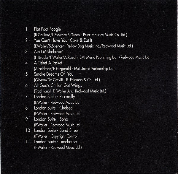 Fats Waller : London Suites (CD, Comp, RM)