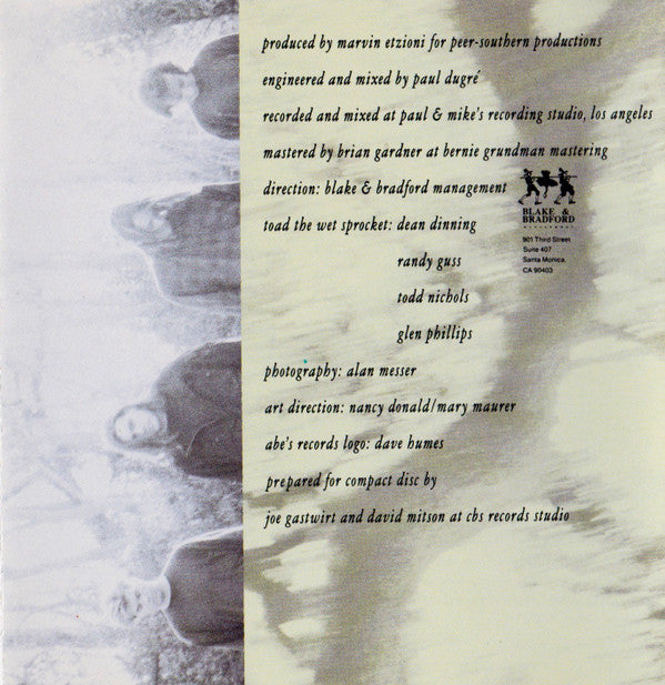 Toad The Wet Sprocket : Pale (CD, Album)
