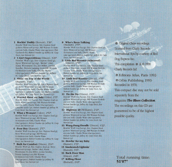 Howlin' Wolf : London Sessions (CD, Album, RM)
