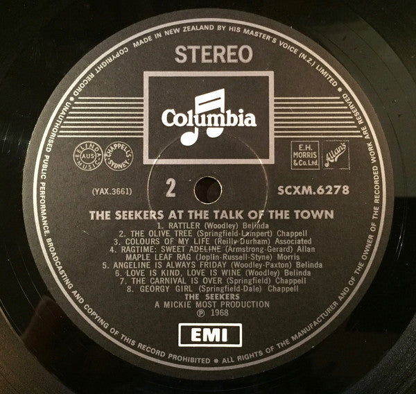 The Seekers : At The Talk Of The Town (LP, Album)