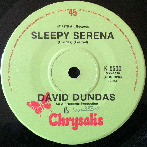 David Dundas : Jeans On (7", Single)