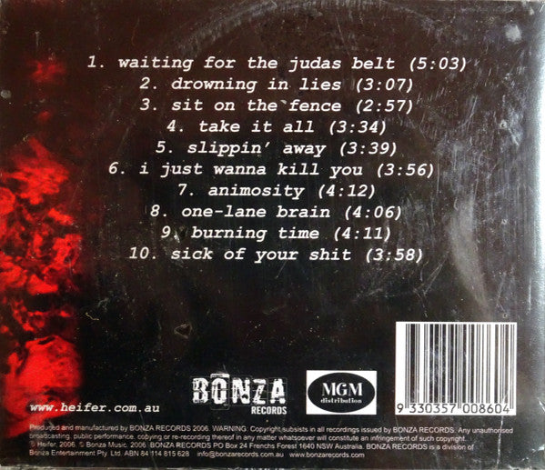 Heifer : The Judas Belt (CD, Album, Ltd + DVD-V, NTSC)