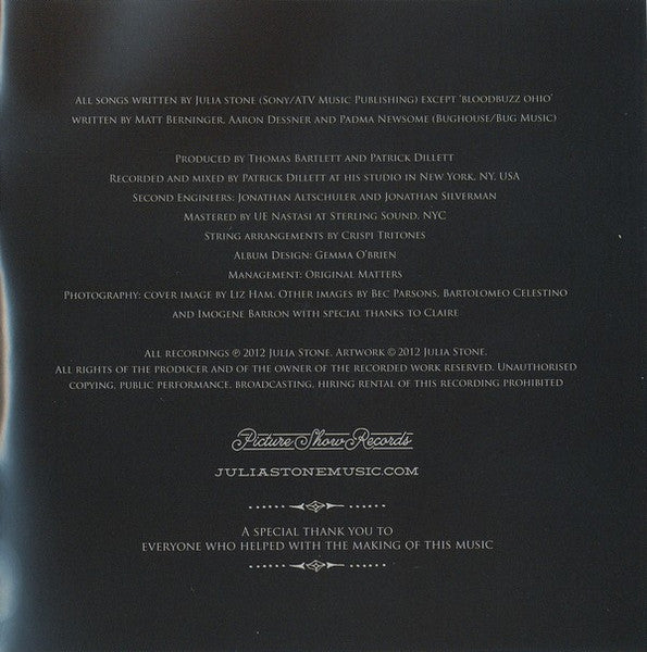 Julia Stone : By The Horns (CD, Album, Dig)