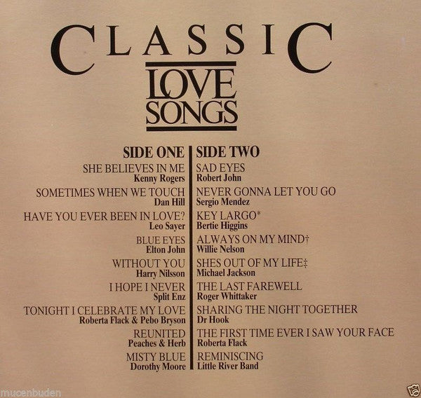 Various : Classic Love Songs (LP, Comp)