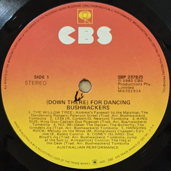 The Bushwackers : Down There For Dancing (LP)