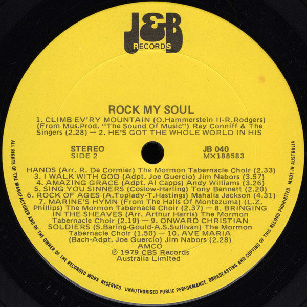 Various : Rock My Soul: 20 Gospel Greats (LP, Comp)