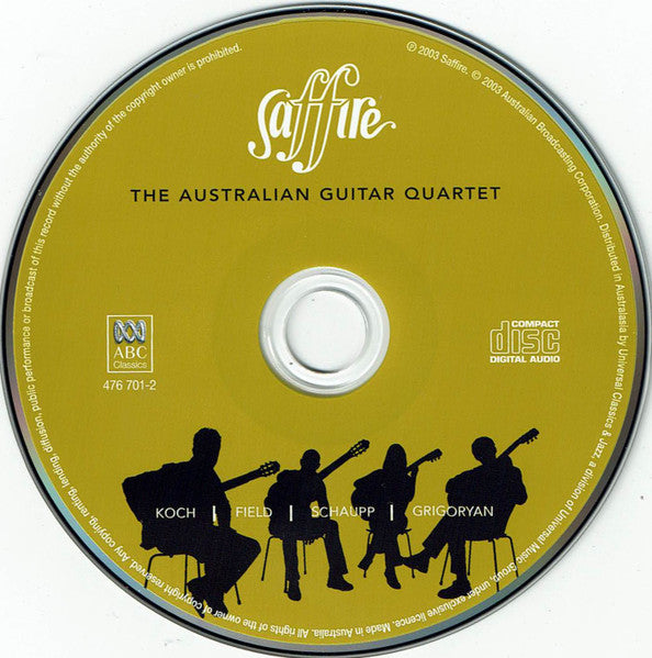 Saffire : Saffire The Australian Guitar Quartet (CD, Album)