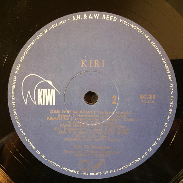 Kiri Te Kanawa : Kiri (LP, Album, Mono)