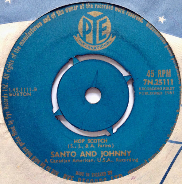 Santo & Johnny : Theme From "Come September" (7", Single)
