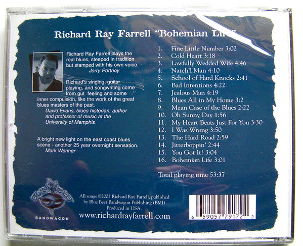 Richard Ray Farrell : Bohemian Life (CD)