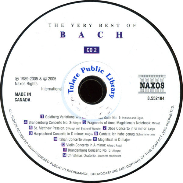 Johann Sebastian Bach : The Very Best Of Bach (2xCD, Comp)