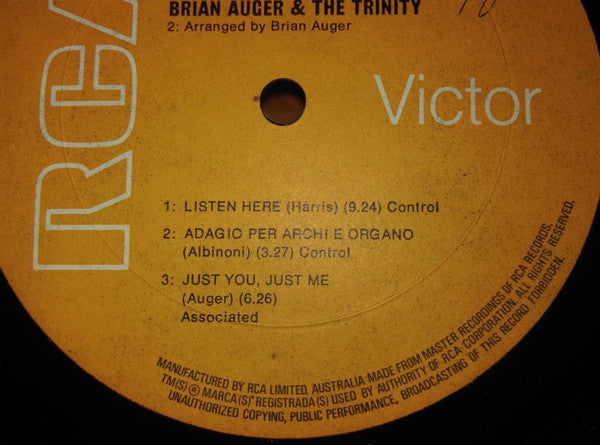 Brian Auger & The Trinity : Befour (LP, Album)