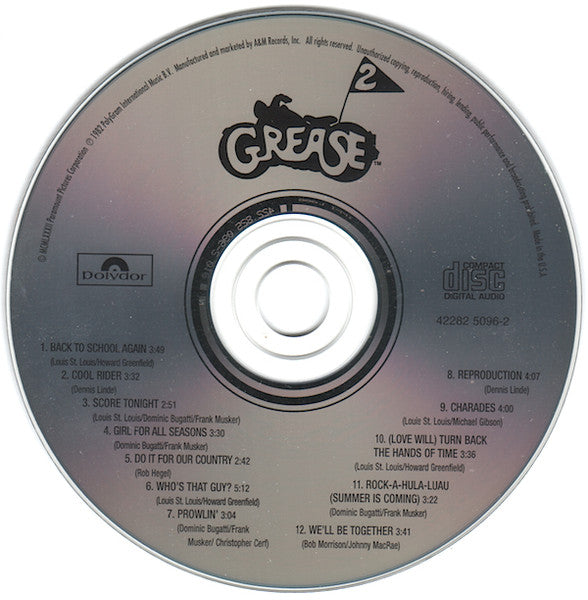 Various : Grease 2 (Original Soundtrack Recording) (CD, Album)