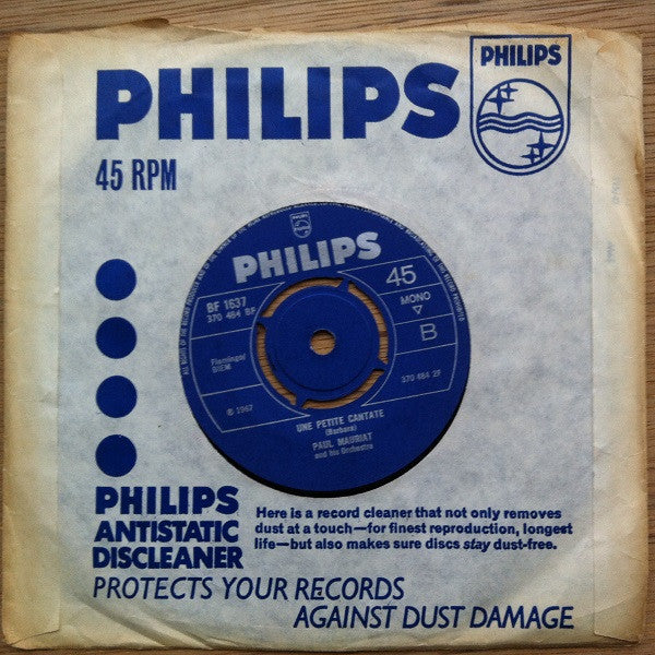 Paul Mauriat And His Orchestra : Love Is Blue (L'Amour Est Bleu) (7", Single, 4 P)