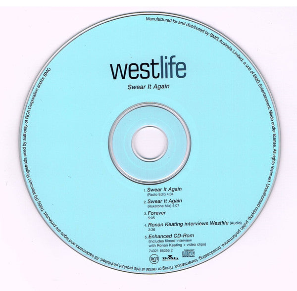 Westlife : Swear It Again (CD, Single)