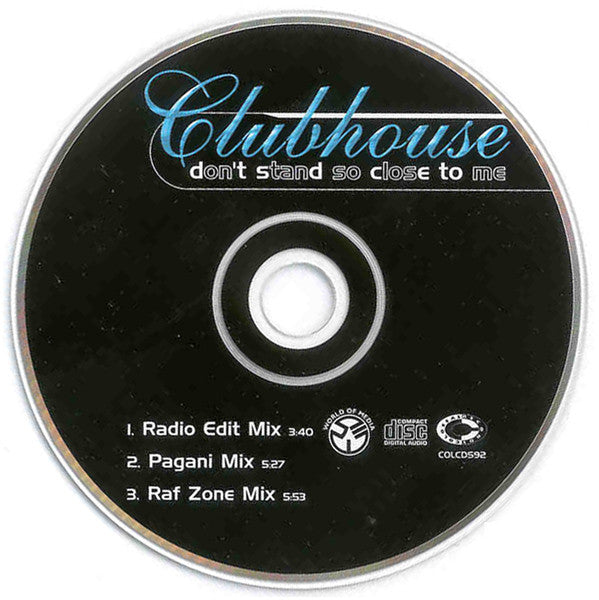 Clubhouse* : Don't Stand So Close To Me (CD, Maxi)
