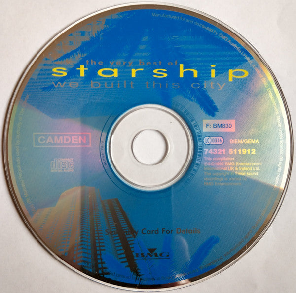 Starship (2) : We Built This City (The Very Best Of Starship) (CD, Comp, RE)