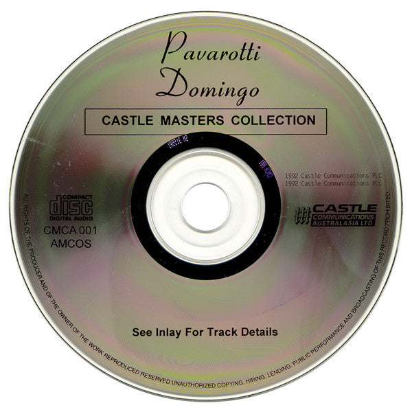 Luciano Pavarotti · Placido Domingo : Castle Masters Collection (CD, Comp)