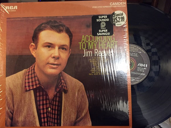 Jim Reeves : According To My Heart (LP, Album, RE)