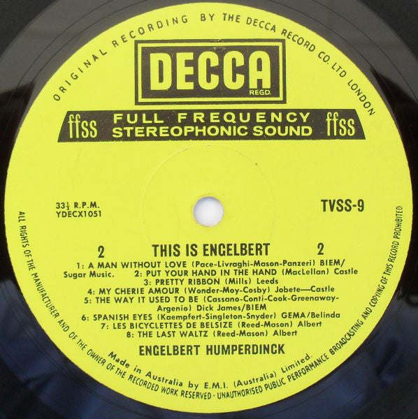 Engelbert Humperdinck : This Is Engelbert (LP, Comp)