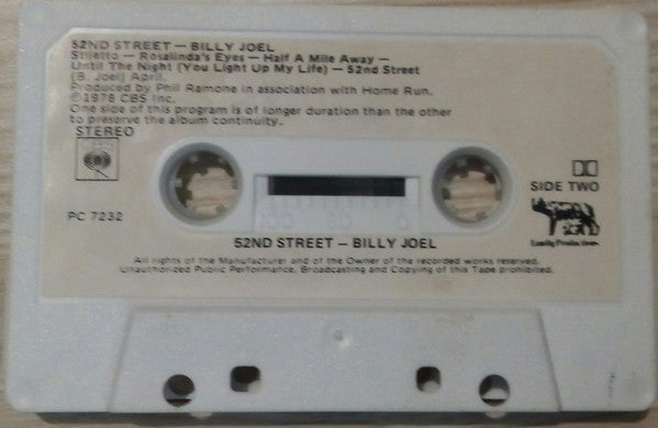 Billy Joel : 52nd Street (Cass, Album)