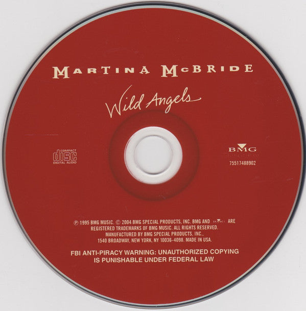 Martina McBride : Wild Angels (CD, Album, RE)