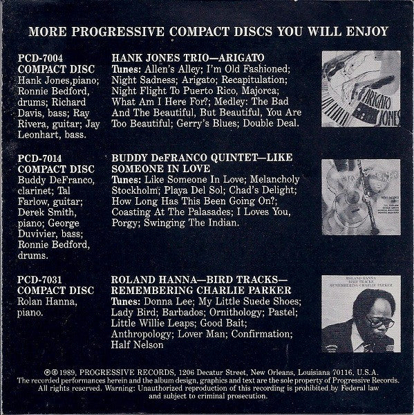 Derek Smith Trio : Love For Sale (CD, Album, RE)