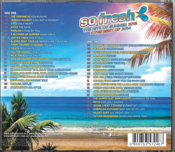 Various : So Fresh: The Hits Of Summer 2015 + The Best Of 2014 (2xCD, Comp)