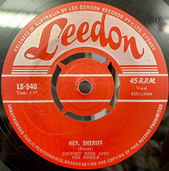 Johnny Rebb And His Rebels* : Noeline (7", Single)