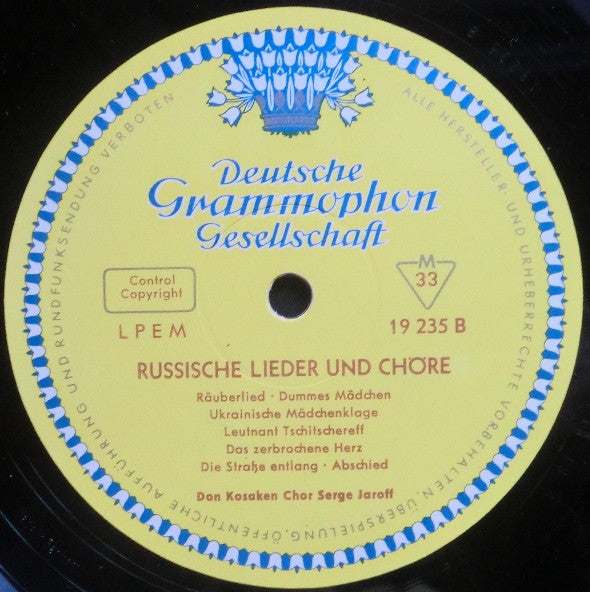 Don Kosaken Chor Serge Jaroff : Russische Lieder Und Chöre (LP, Album, Mono)