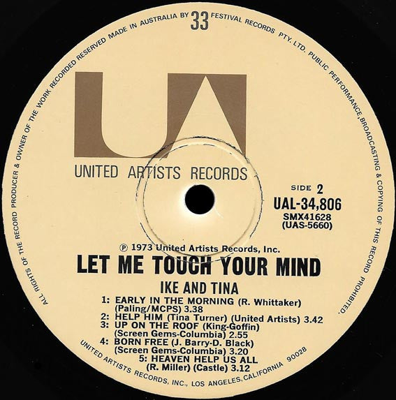 Ike & Tina Turner : Let Me Touch Your Mind (LP, Album)