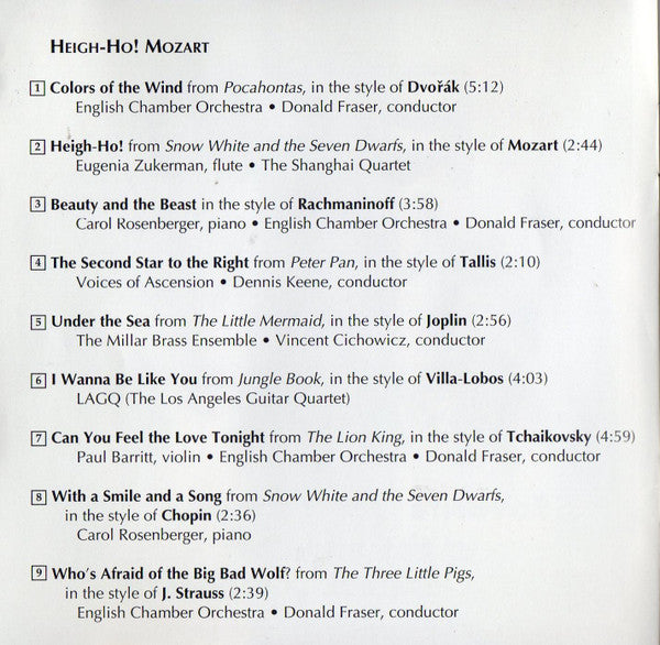 Various : Heigh-Ho! Mozart (CD, Club)