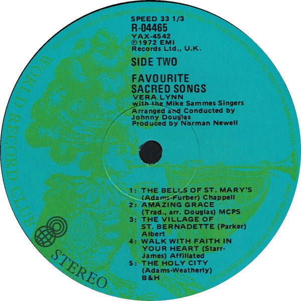 Vera Lynn : Favourite Sacred Songs (LP, Album, Club)