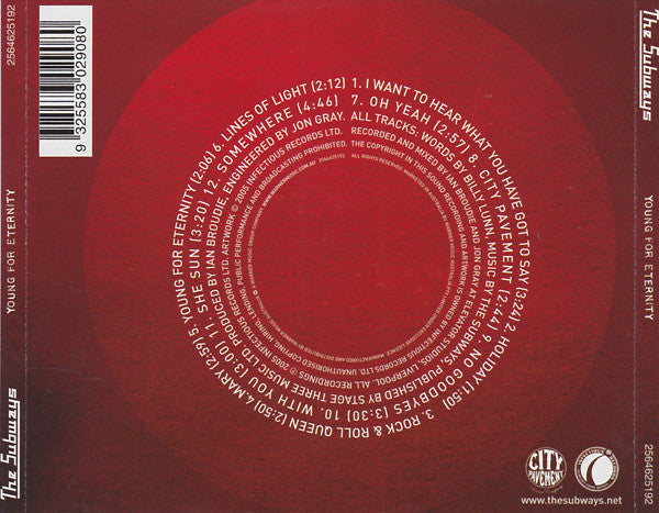 The Subways : Young For Eternity (CD, Album)