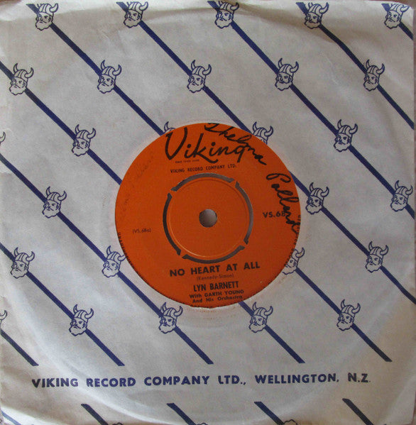 Lyn Barnett With Garth Young And His Orchestra* : No Heart At All (7")
